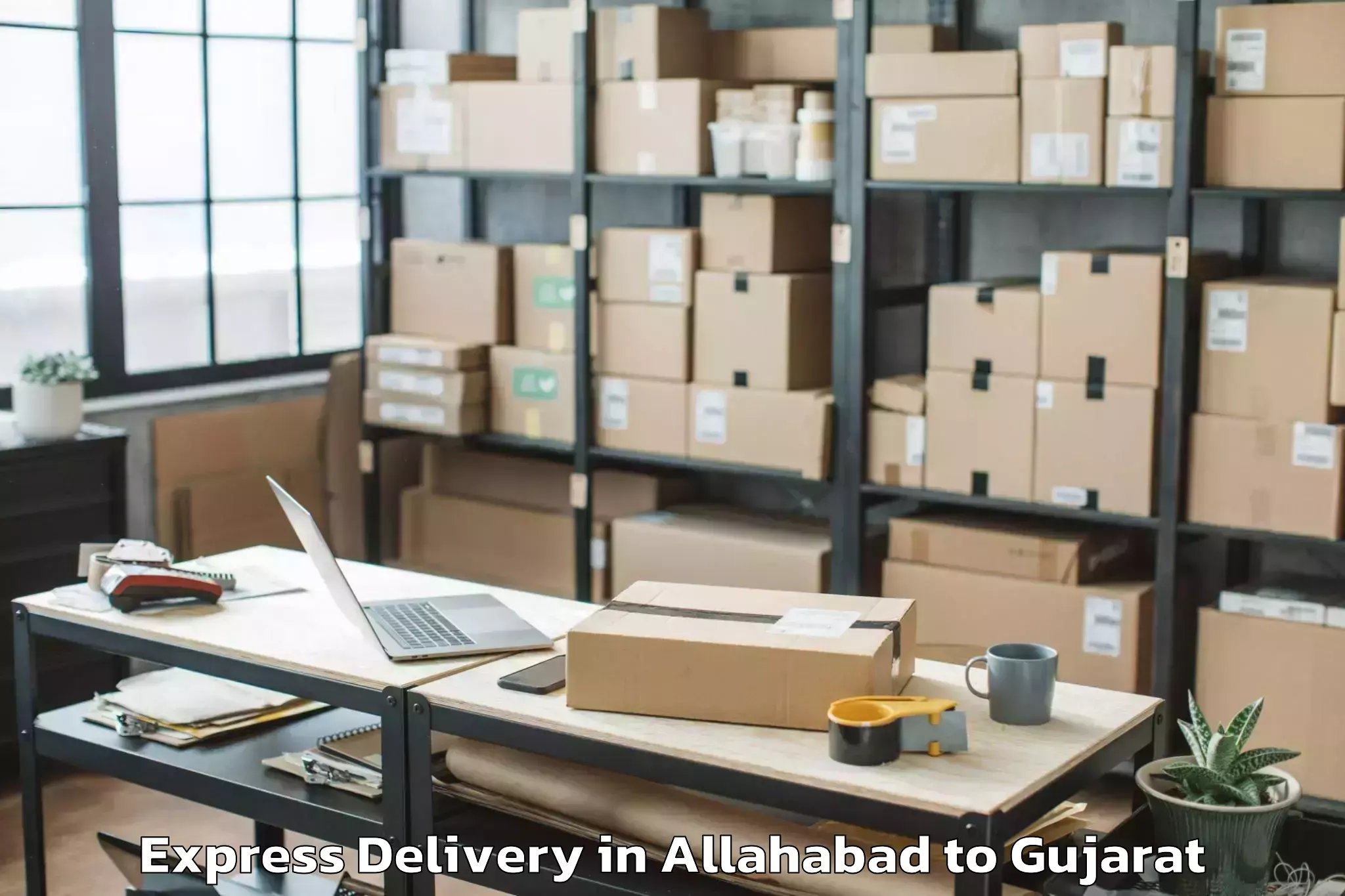 Book Allahabad to Lavad Express Delivery